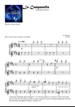 La Campanella - Grade 2 Easy with note names, finger numbers, large fonts SELF LEARNING SERIES