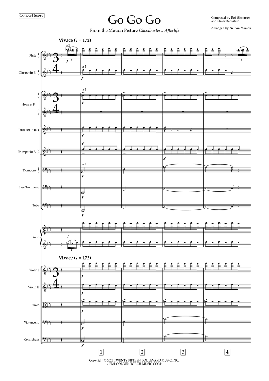 Go Go Go Full Orchestra scores gallery preview page 2