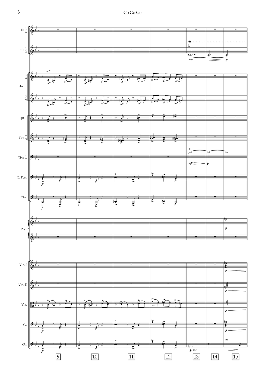 Go Go Go Full Orchestra scores gallery preview page 4