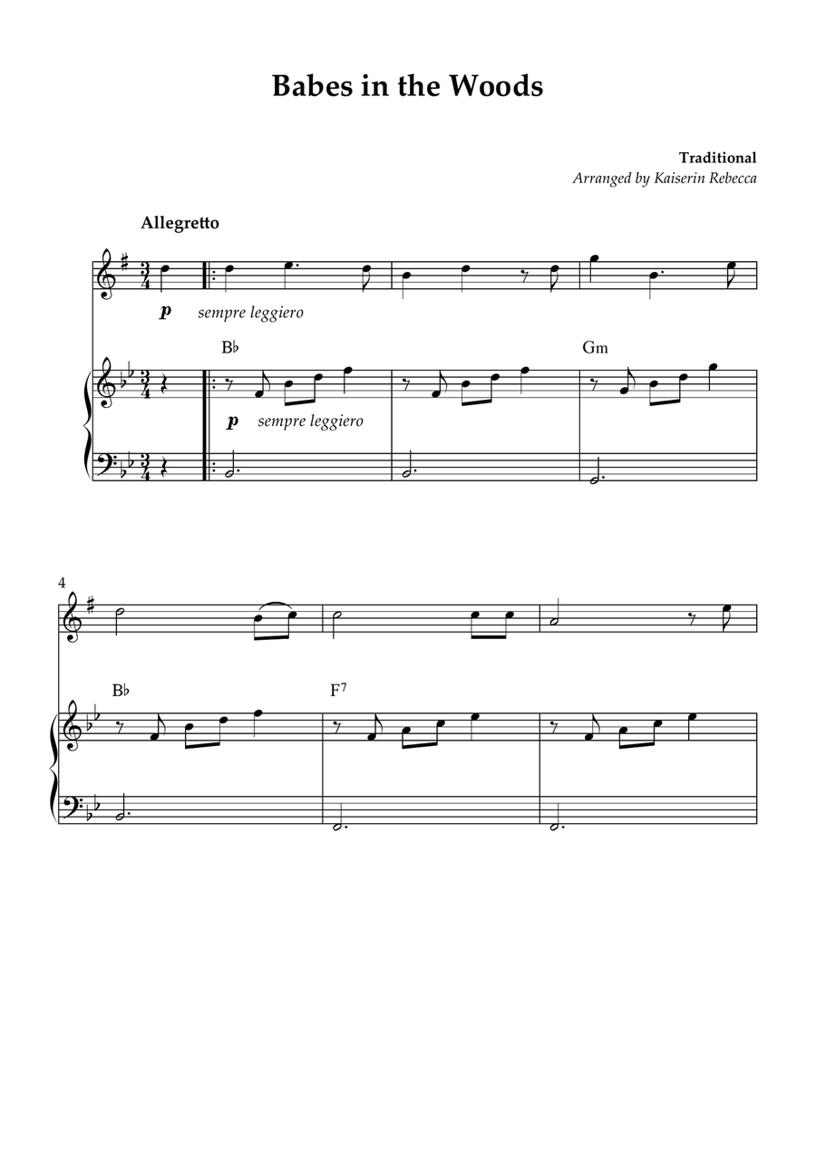 Babes in the Woods Babes in the Woods Alto Saxophone scores gallery preview page 1