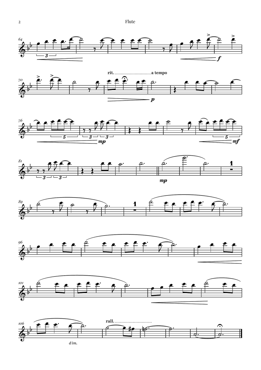 Je Te Laisserai Des Mots Woodwind Quartet scores gallery preview page 5