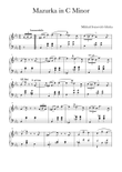 Mazurka in C Minor