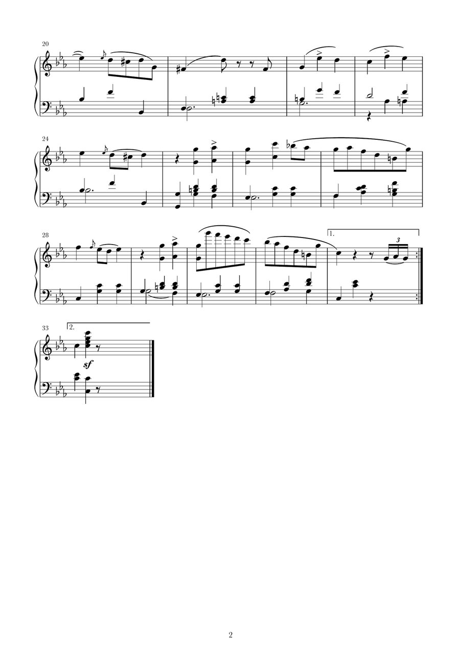Mazurka in C Minor Piano Method scores gallery preview page 2