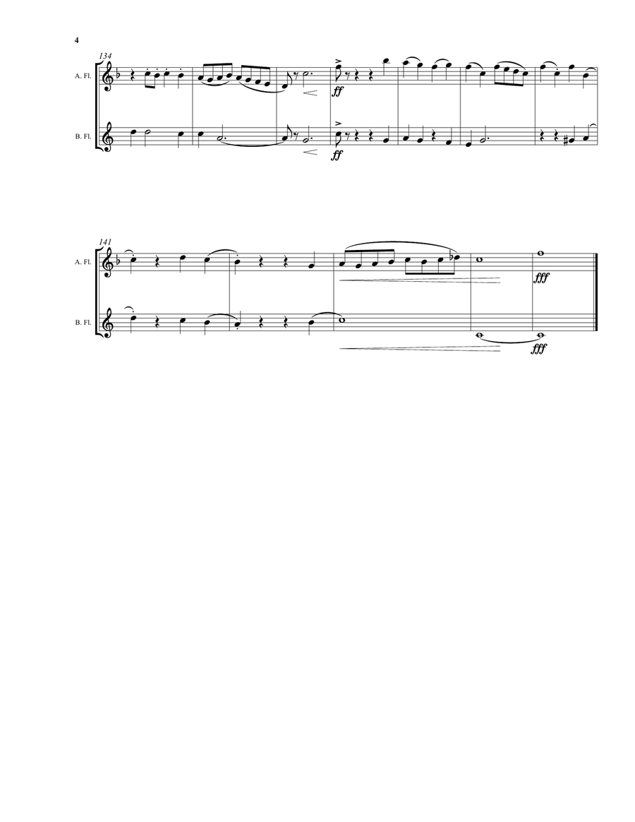 Yes! We have no bananas for alto and bass flutes by David Warin Solomons Flute Duet - Digital Sheet Music page 4