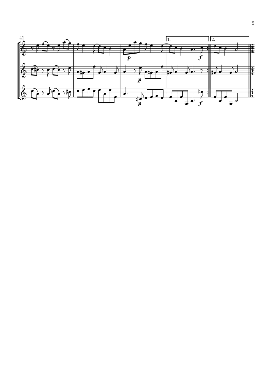 Sonata No.2 Op.4 Sonata No.2 Op.4 Clarinet Trio scores gallery preview page 5
