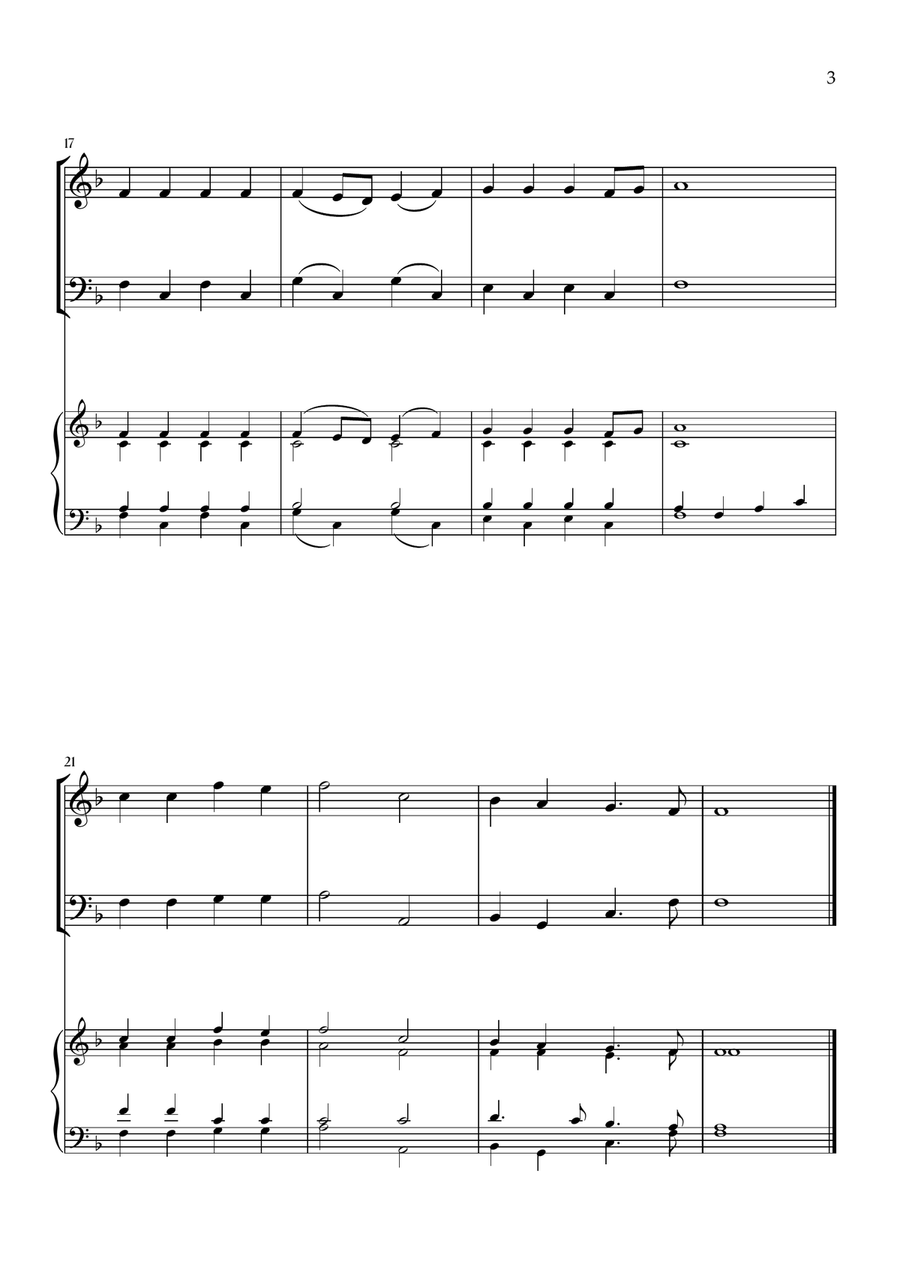 Onward, Christian Soldiers (Oboe, Bassoon and Piano) - Easy Level Woodwind Duet scores gallery preview page 3
