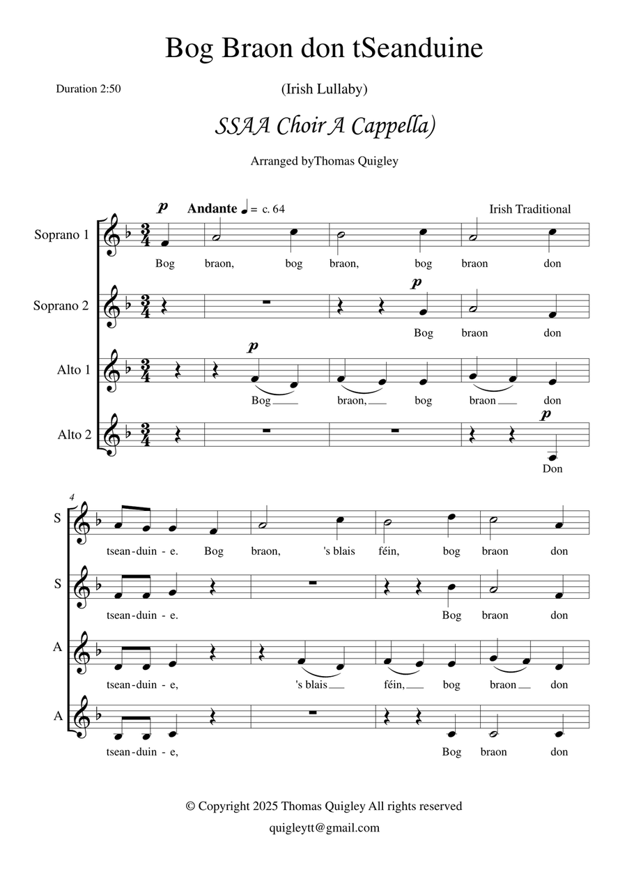 Bog Braon don tSeanduine Bog Braon don tSeanduine SSAA scores gallery preview page 2
