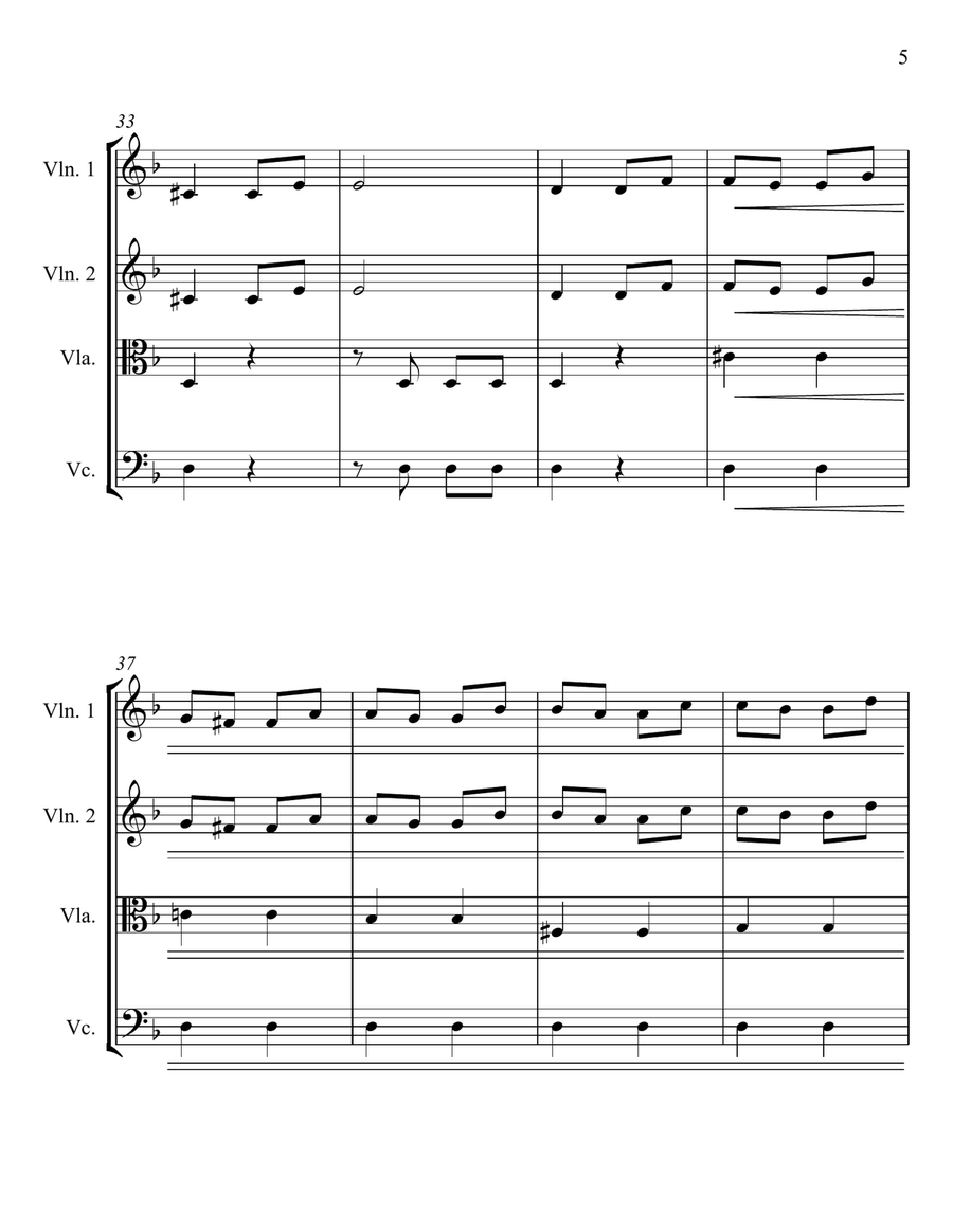 Beethoven 5th Symphony Beethoven 5th Symphony String Quartet scores gallery preview page 5