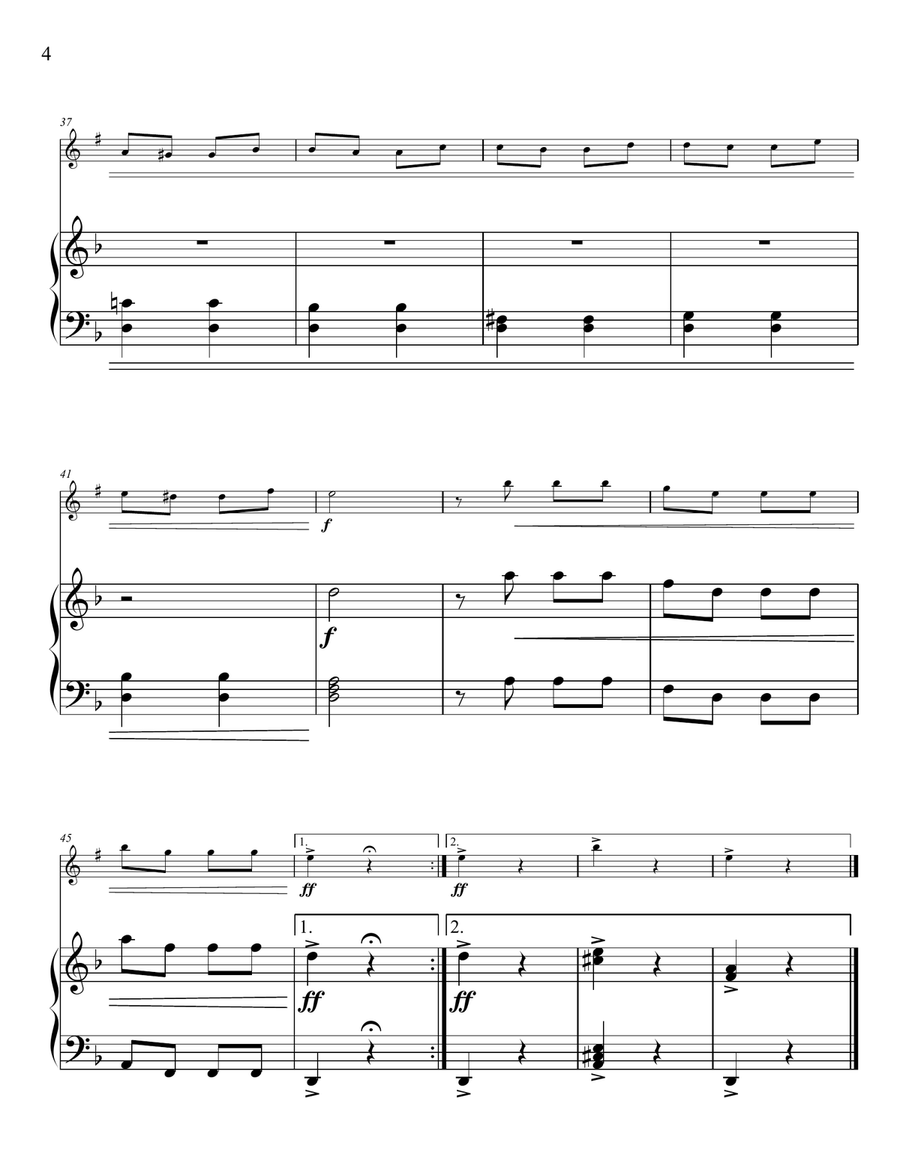 Beethoven 5th Symphony Beethoven 5th Symphony B-Flat Clarinet scores gallery preview page 4