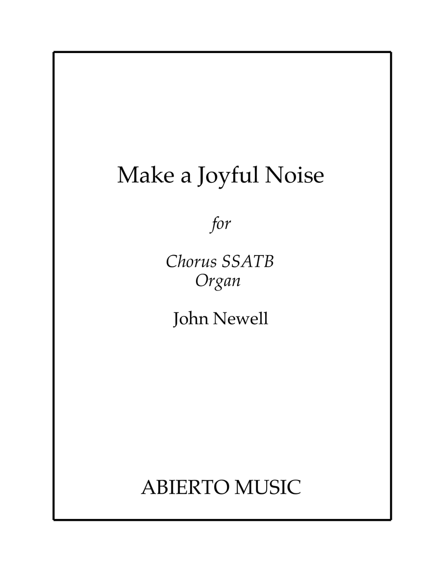 Make a Joyful Noise Make a Joyful Noise 4-Part scores gallery preview page 1