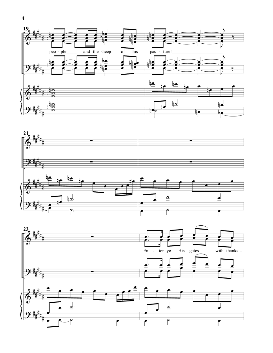 Make a Joyful Noise Make a Joyful Noise 4-Part scores gallery preview page 6