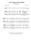 In The Silence Of The Night (Easter Vigil version) (2-part choir - (TB)