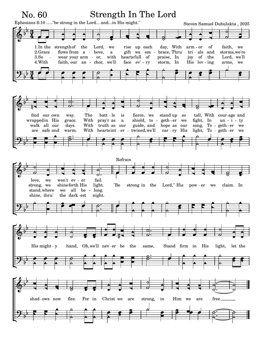 Strength In The Lord Strength In The Lord 4-Part scores gallery preview page 1