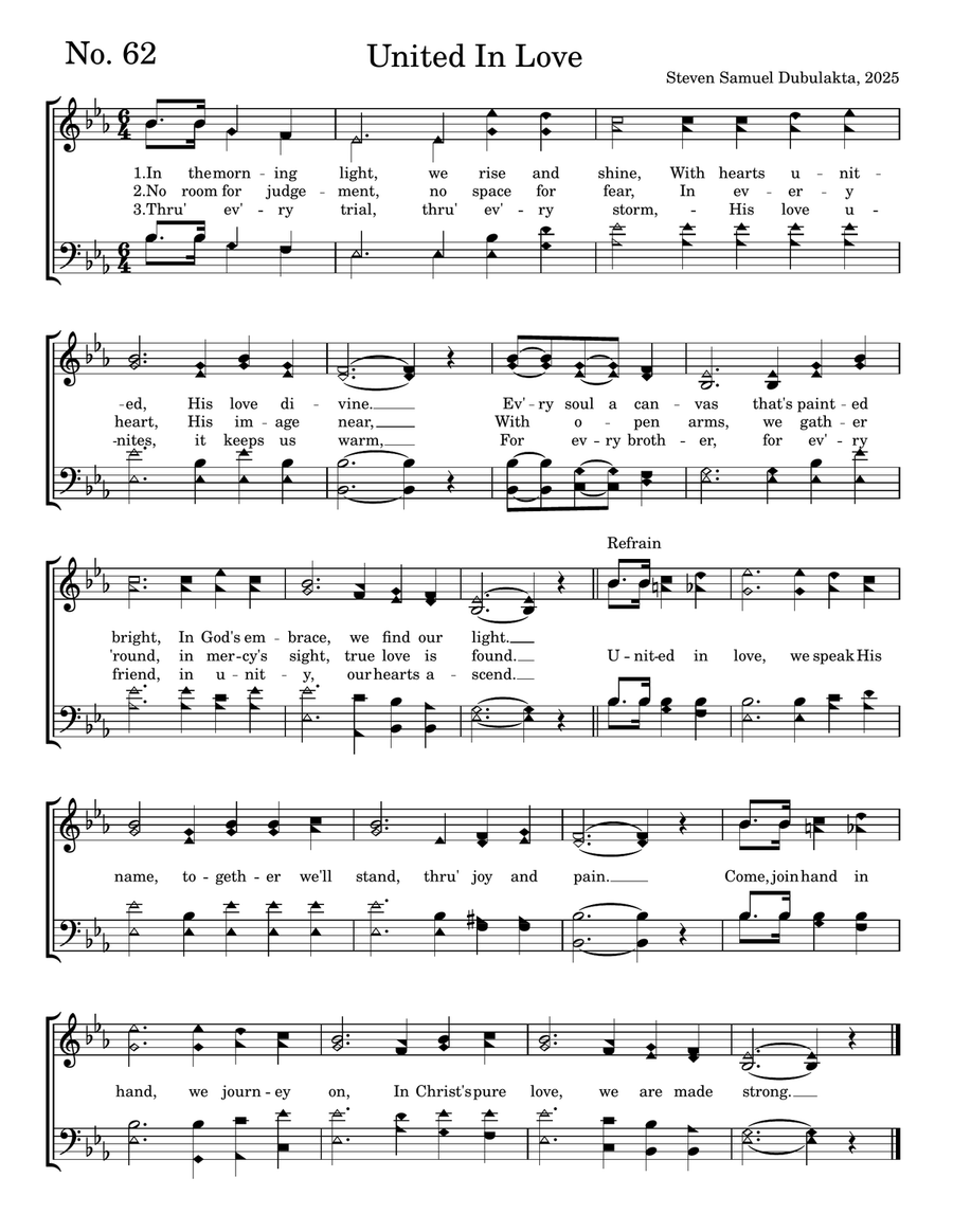 United In Love United In Love 4-Part scores gallery preview page 1