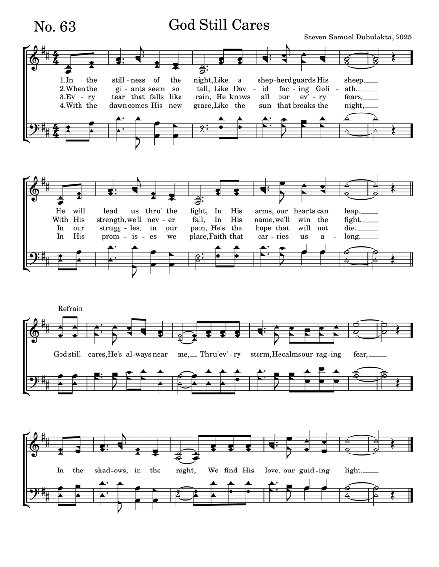 God Still Cares God Still Cares 4-Part scores gallery preview page 1