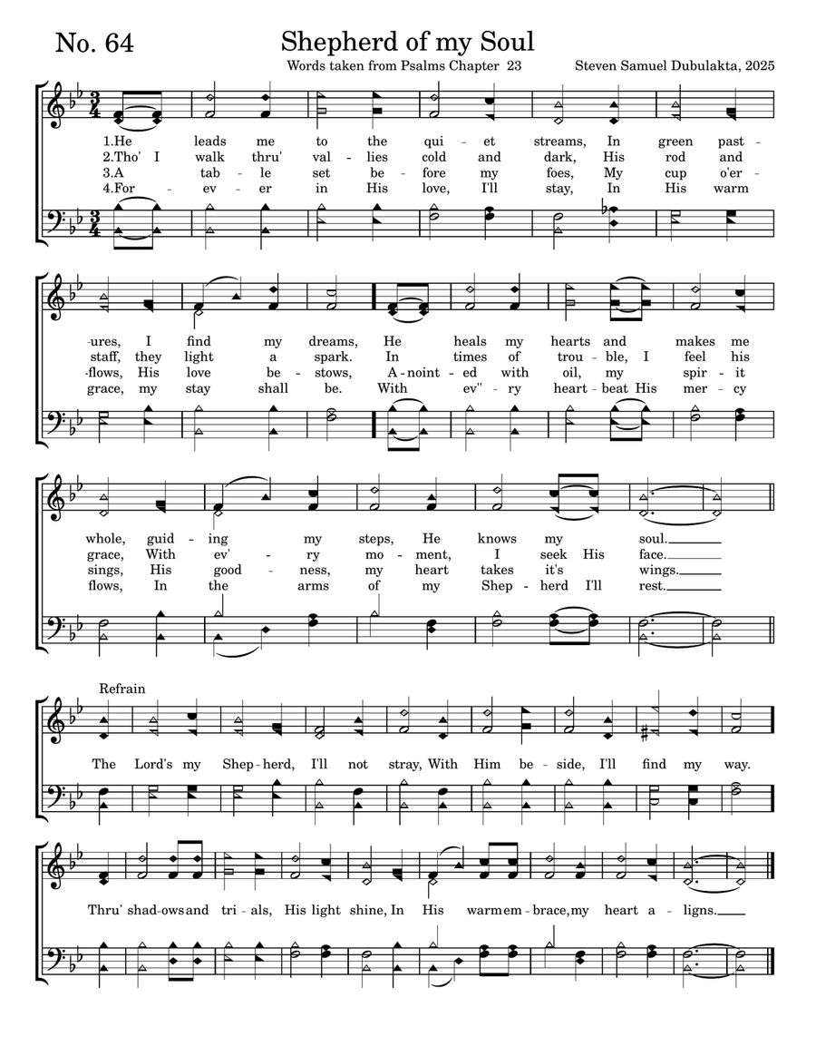 Shepherd Of My Soul 4-Part scores gallery preview page 1