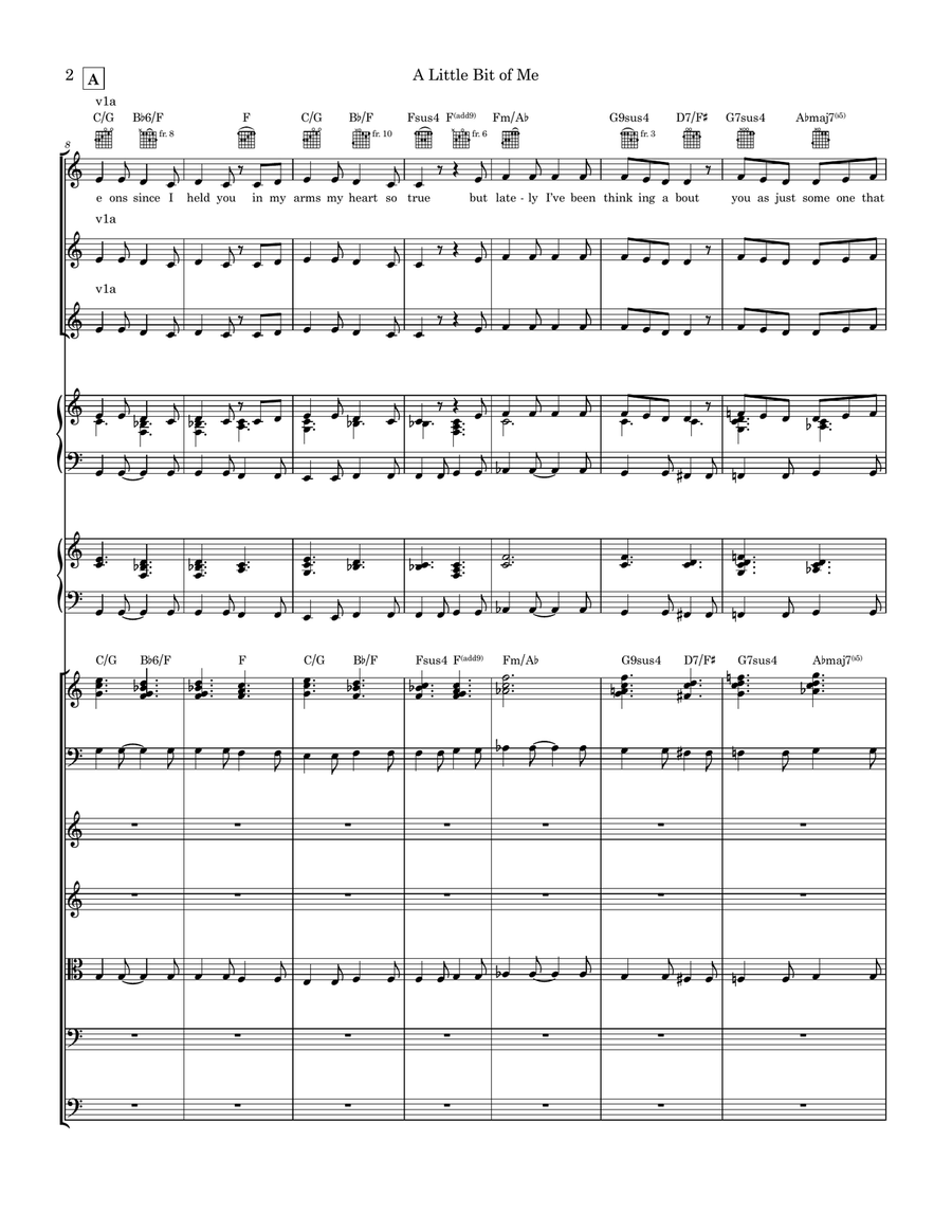 A Little Bit of Me (Orchestra) Full Orchestra scores gallery preview page 2