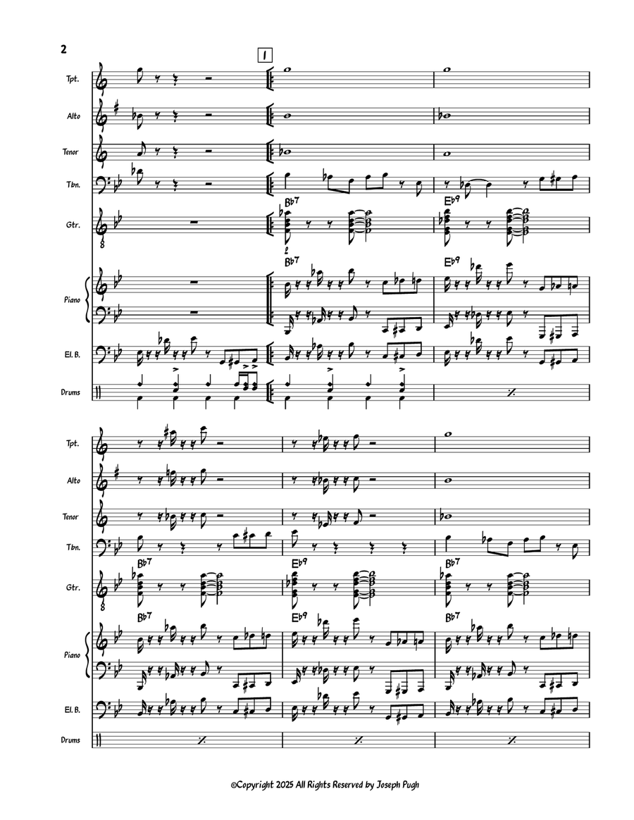 Primum non nocere Primum non nocere Jazz Ensemble scores gallery preview page 2