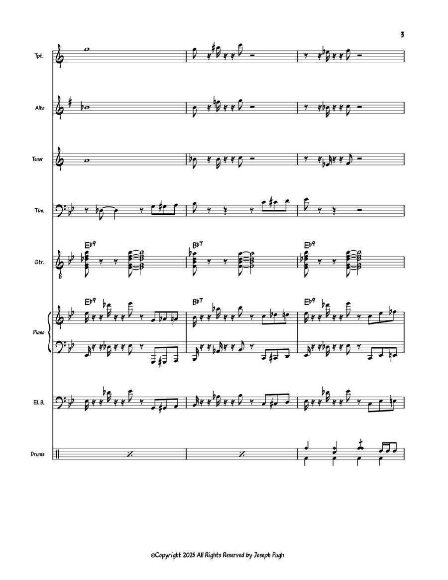 Primum non nocere Primum non nocere Jazz Ensemble scores gallery preview page 3
