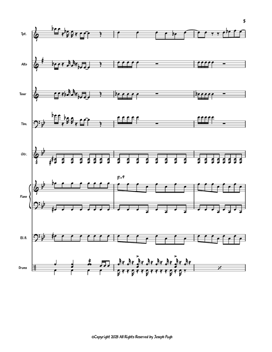 Primum non nocere Primum non nocere Jazz Ensemble scores gallery preview page 5