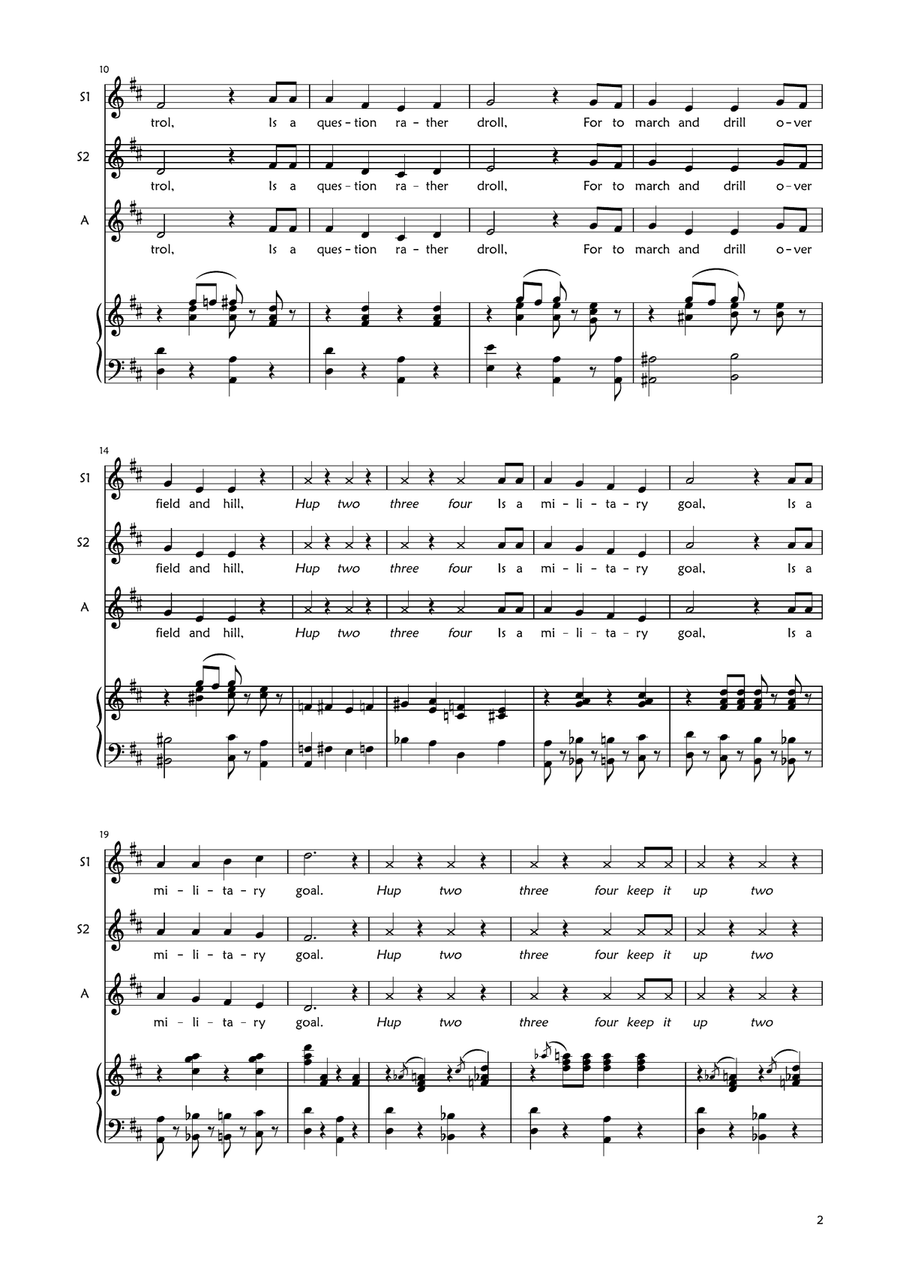 Colonel Hathi's March (The Elephant Song) SA scores gallery preview page 2