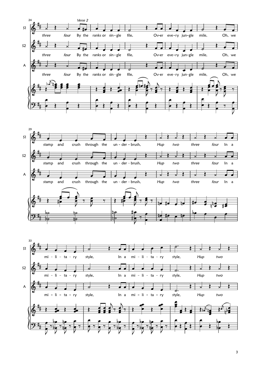 Colonel Hathi's March (The Elephant Song) SA scores gallery preview page 3