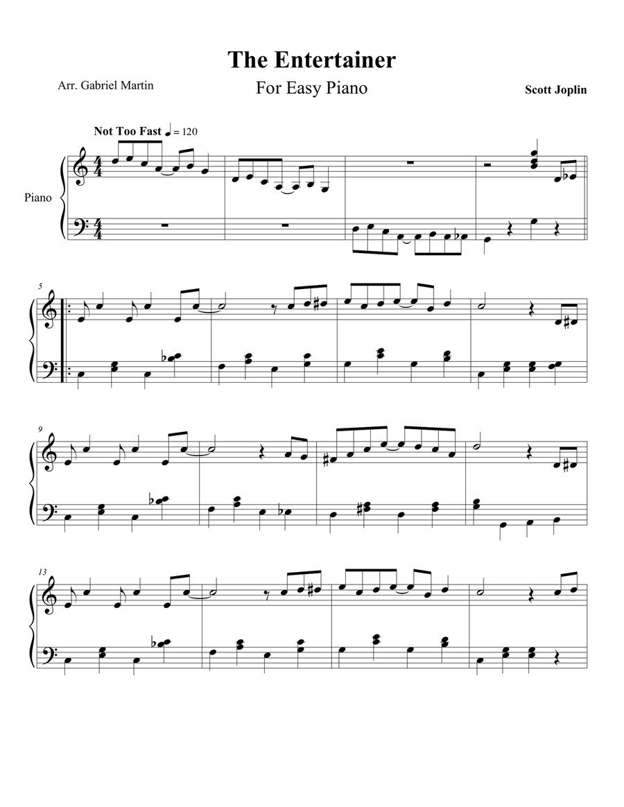 The Entertainer The Entertainer Piano Method scores gallery preview page 1