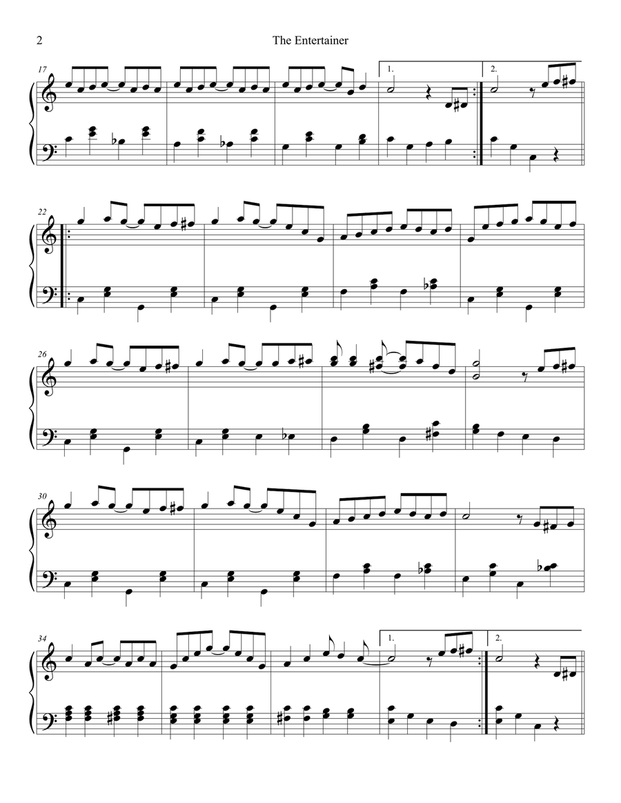 The Entertainer The Entertainer Piano Method scores gallery preview page 2