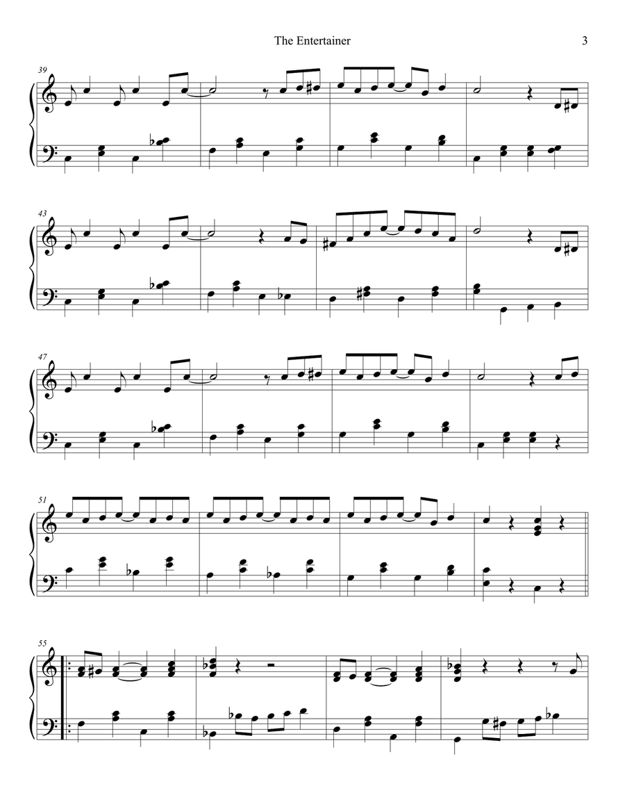 The Entertainer The Entertainer Piano Method scores gallery preview page 3
