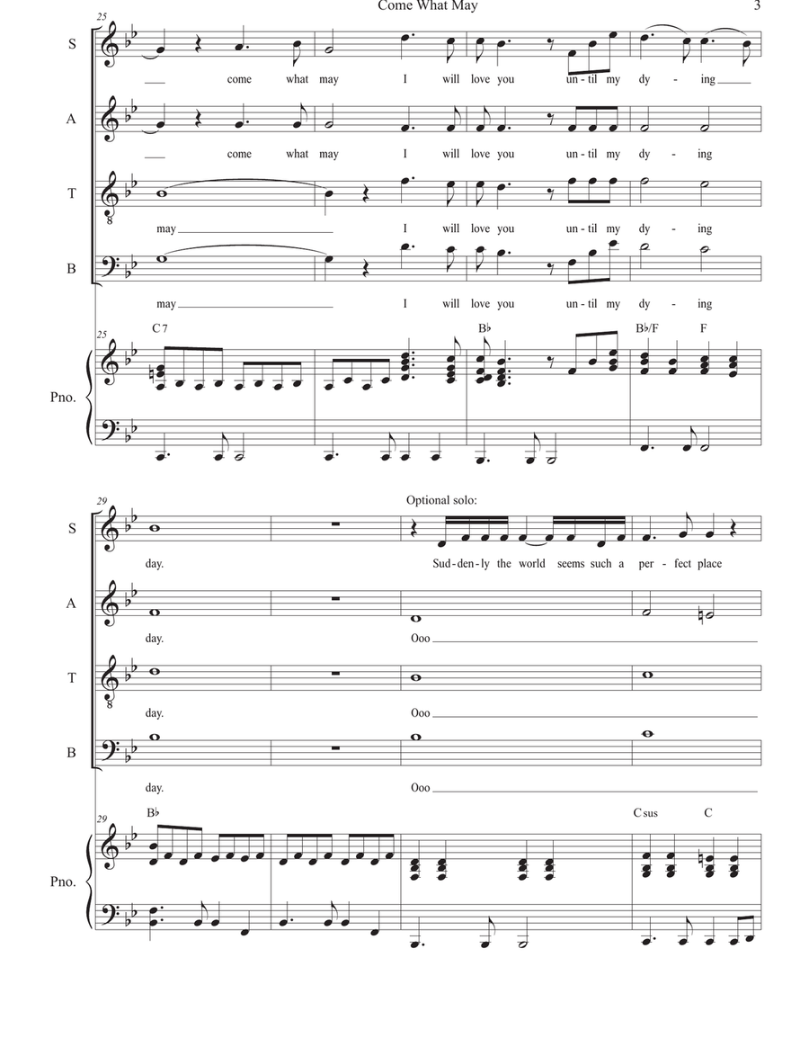 Come What May Come What May 4-Part scores gallery preview page 3