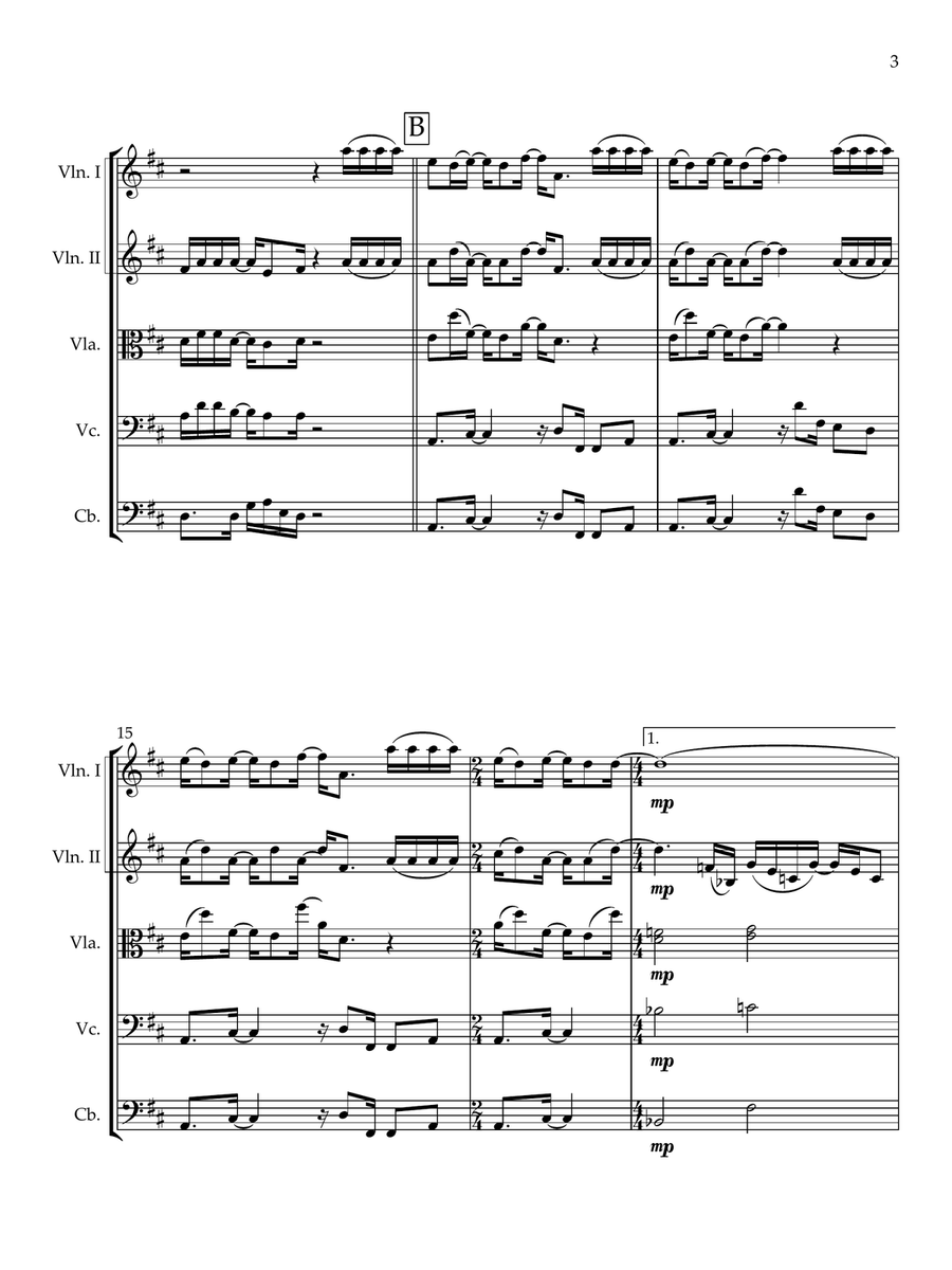 Every Little Thing She Does Is Magic String Orchestra scores gallery preview page 3