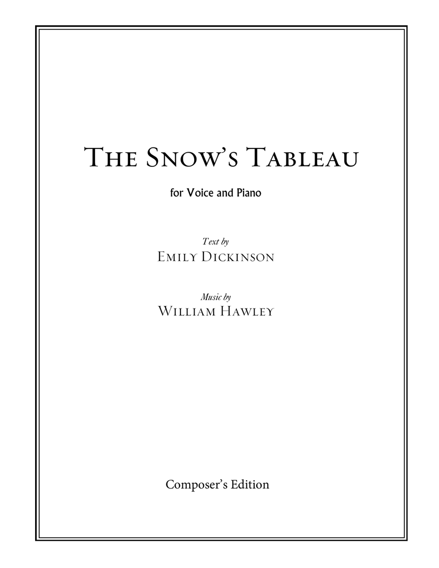 The Snow'a Tableau The Snow'a Tableau Piano, Vocal scores gallery preview page 1