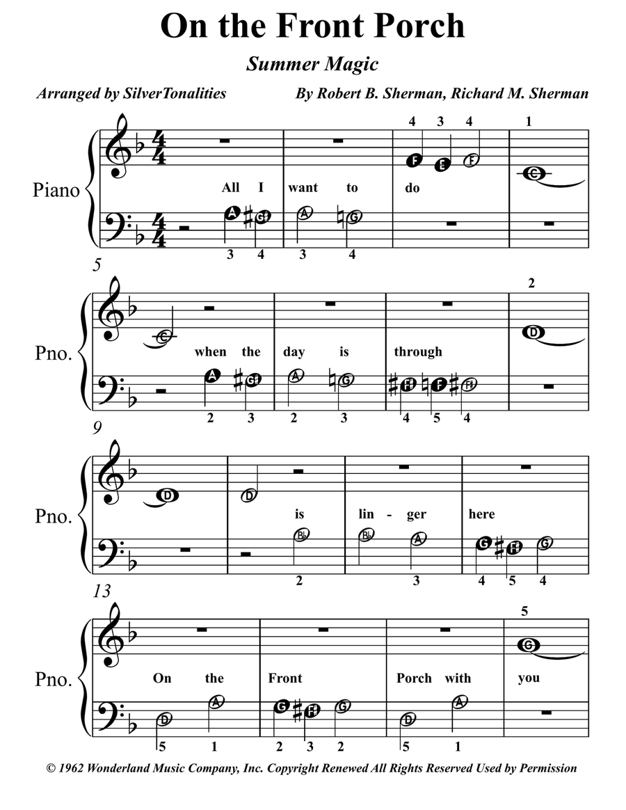 On The Front Porch On The Front Porch Piano Method scores gallery preview page 1