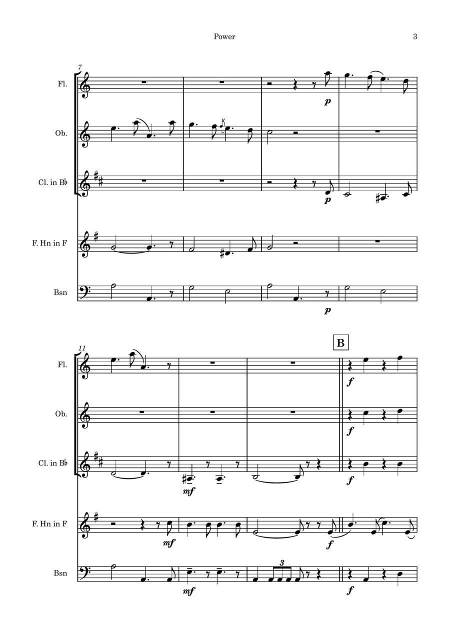 The Wolf The Wolf Woodwind Quintet scores gallery preview page 3