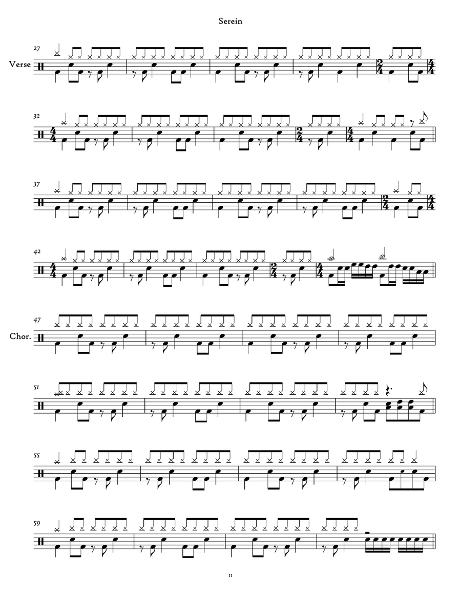 Serein Serein Drum Set scores gallery preview page 2