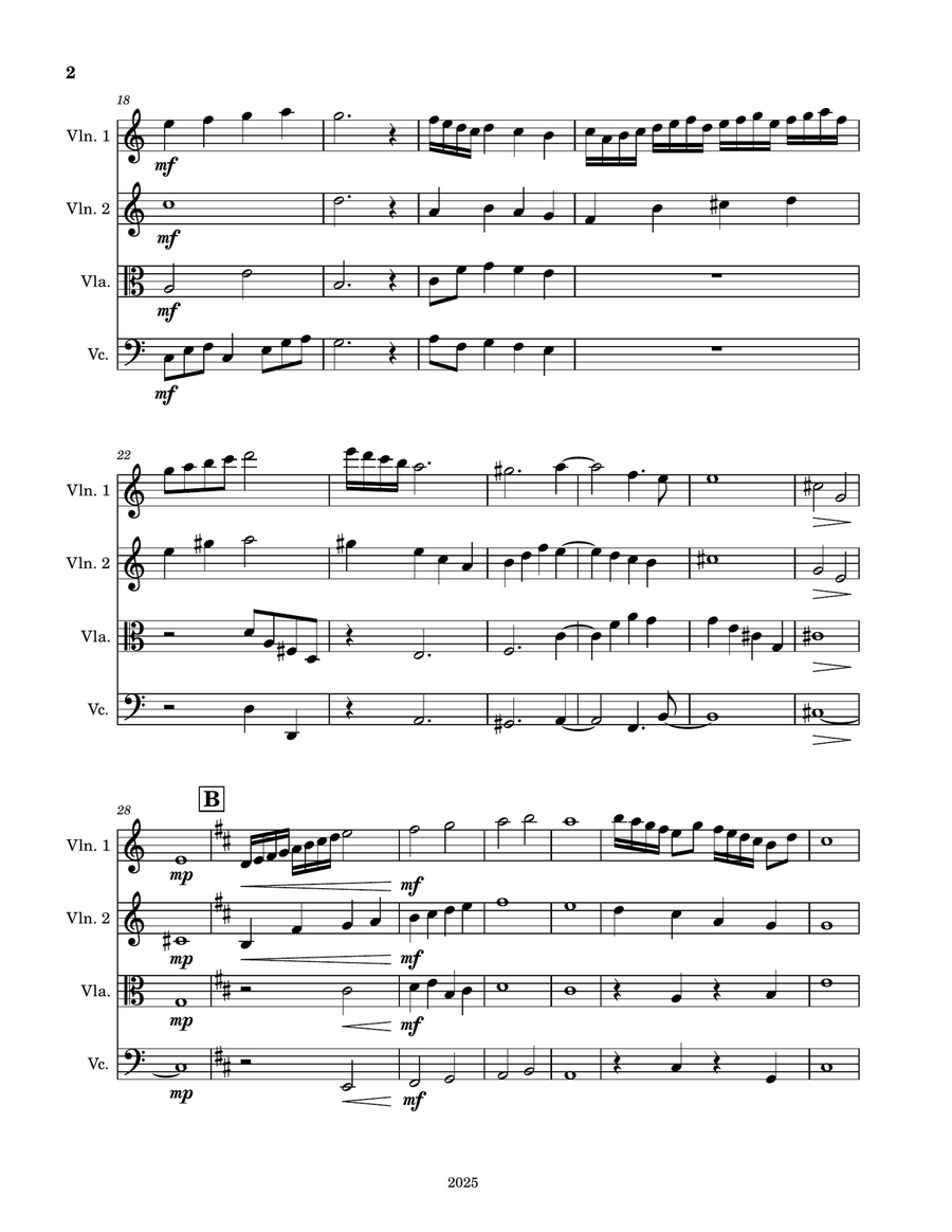A Ship on the Horizon A Ship on the Horizon String Quartet scores gallery preview page 2