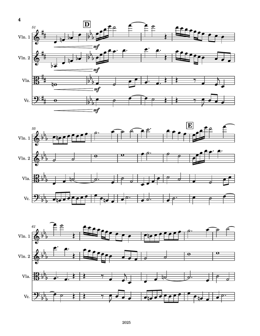 A Ship on the Horizon A Ship on the Horizon String Quartet scores gallery preview page 4