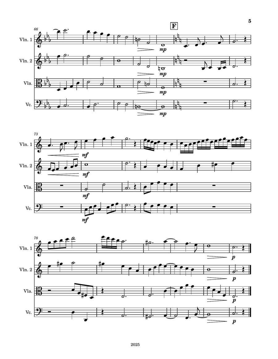 A Ship on the Horizon A Ship on the Horizon String Quartet scores gallery preview page 5