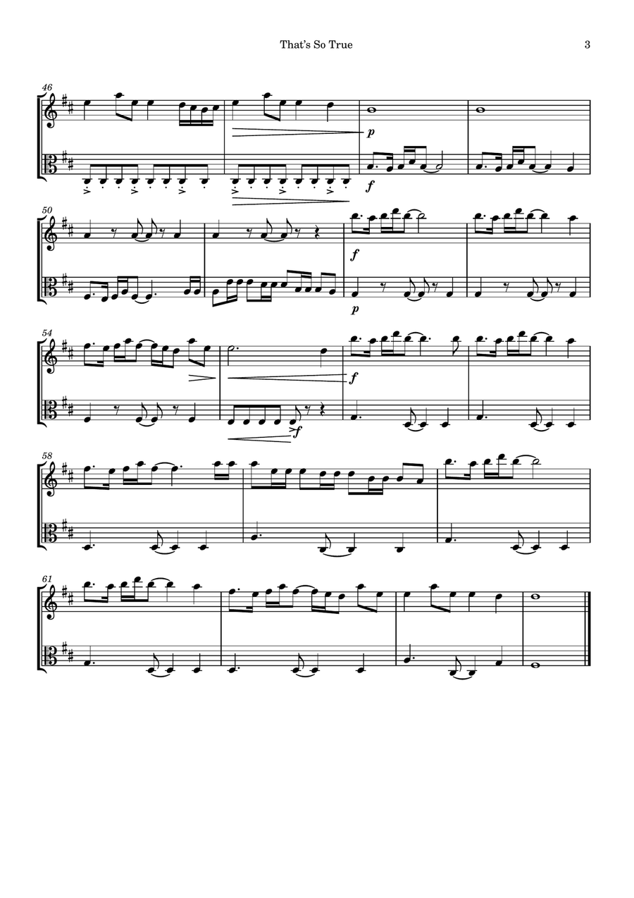 That's So True String Duet scores gallery preview page 3