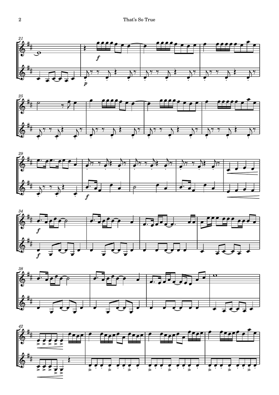 That's So True String Duet scores gallery preview page 2