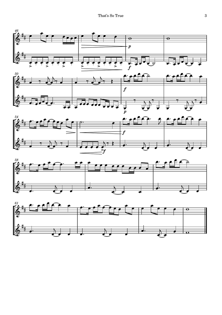 That's So True String Duet scores gallery preview page 3