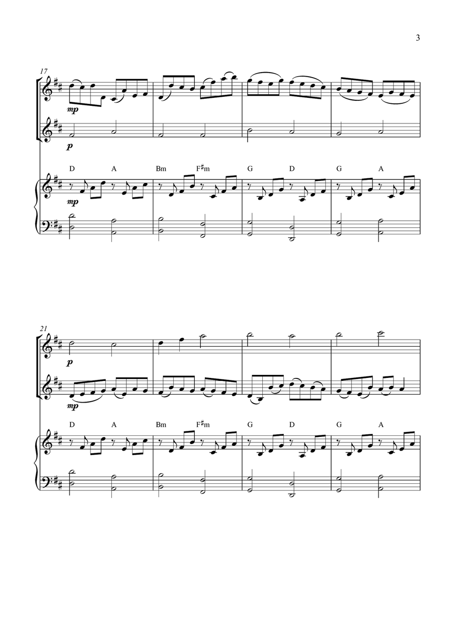 Canon in D Canon in D String Duet scores gallery preview page 3