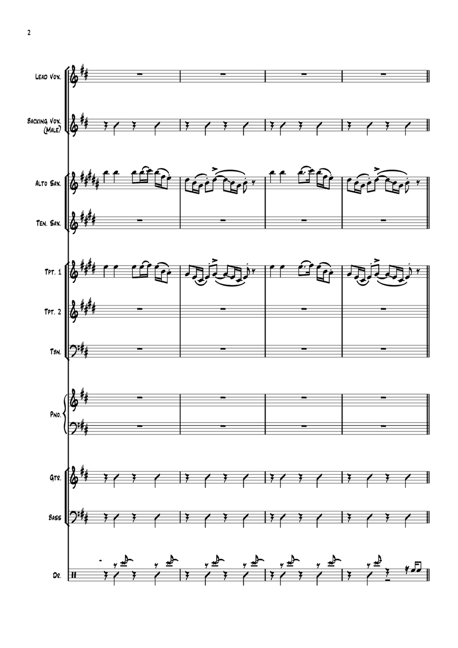 I'll Be Gone I'll Be Gone Jazz Ensemble scores gallery preview page 2