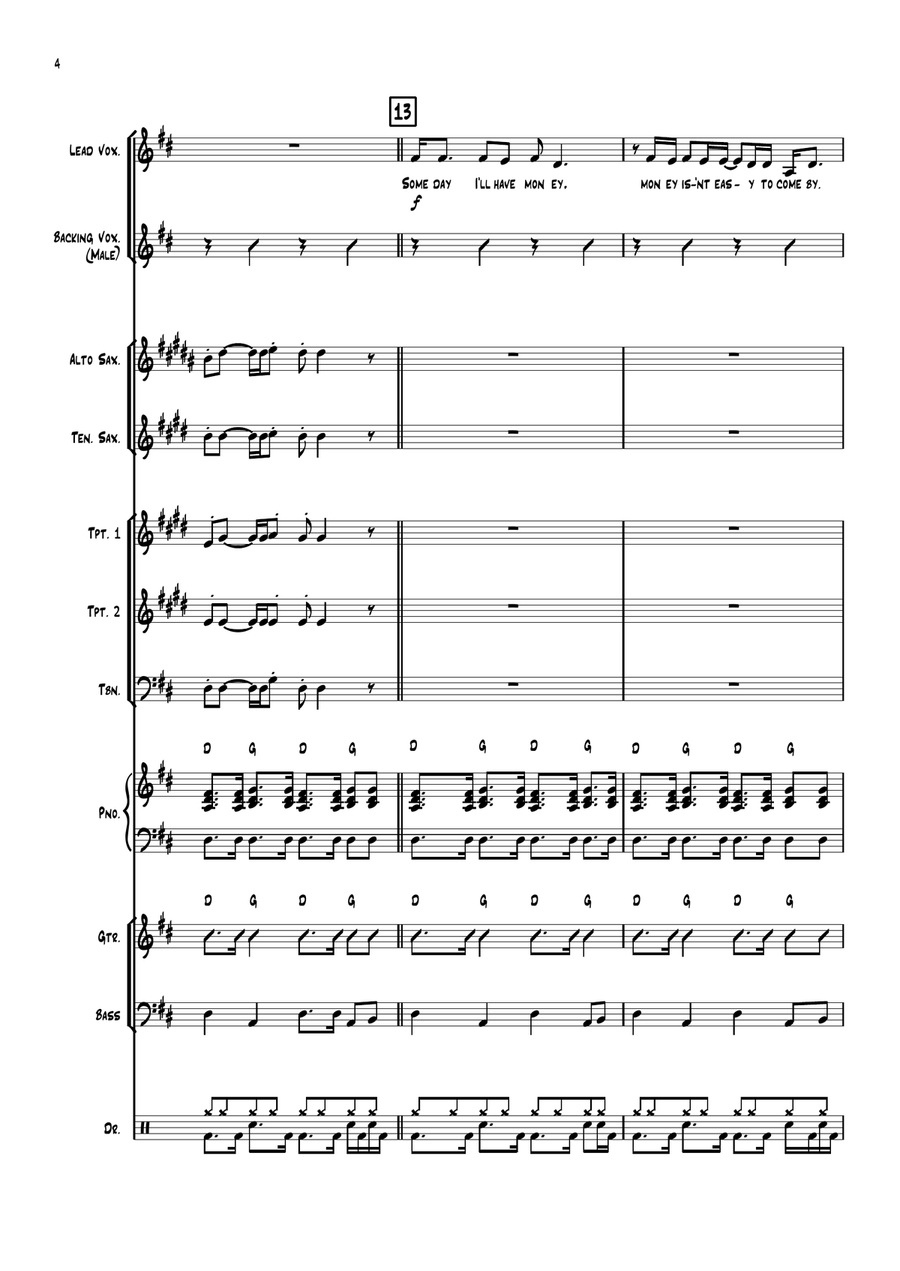 I'll Be Gone I'll Be Gone Jazz Ensemble scores gallery preview page 4