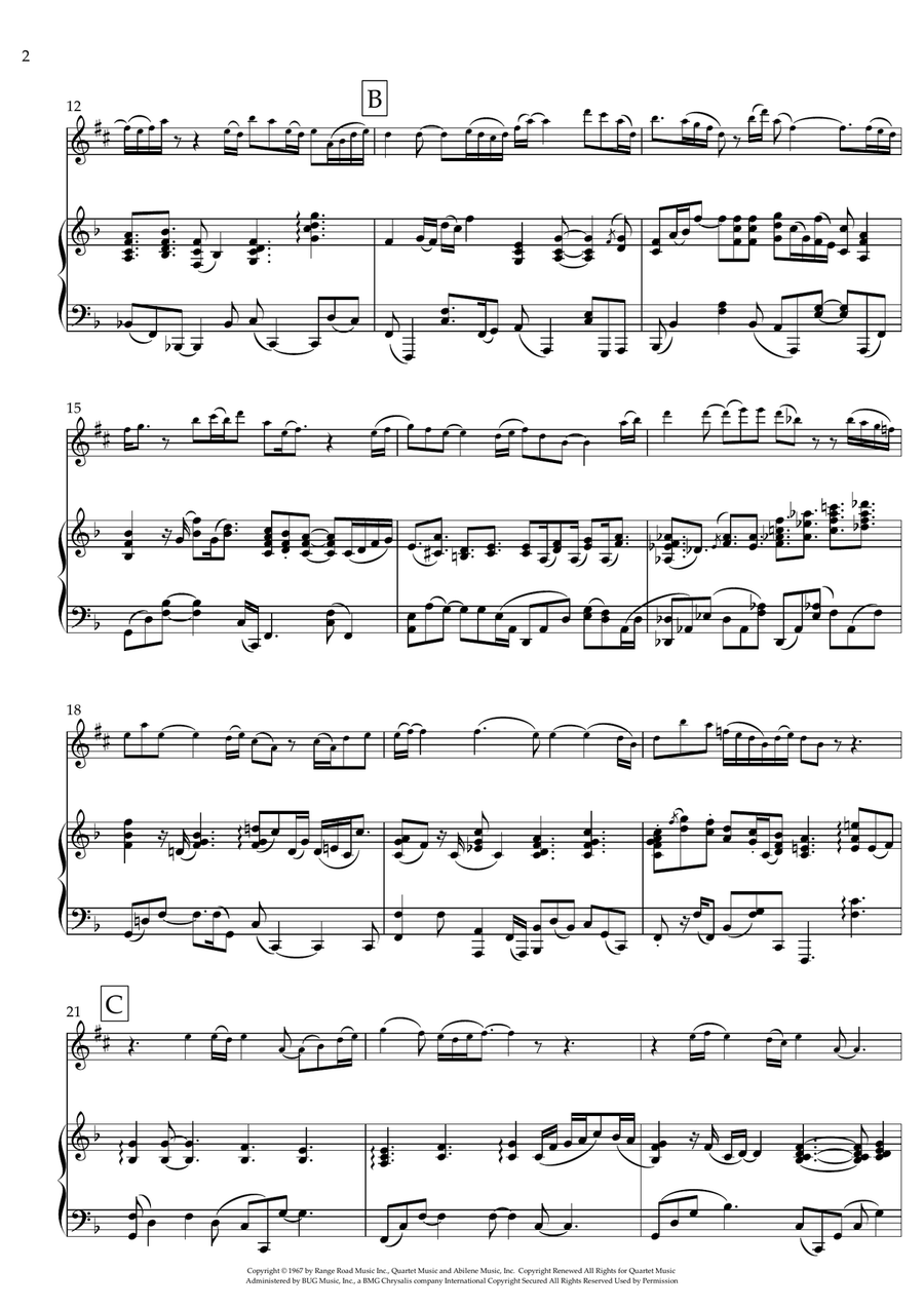 What A Wonderful World Alto Saxophone scores gallery preview page 2