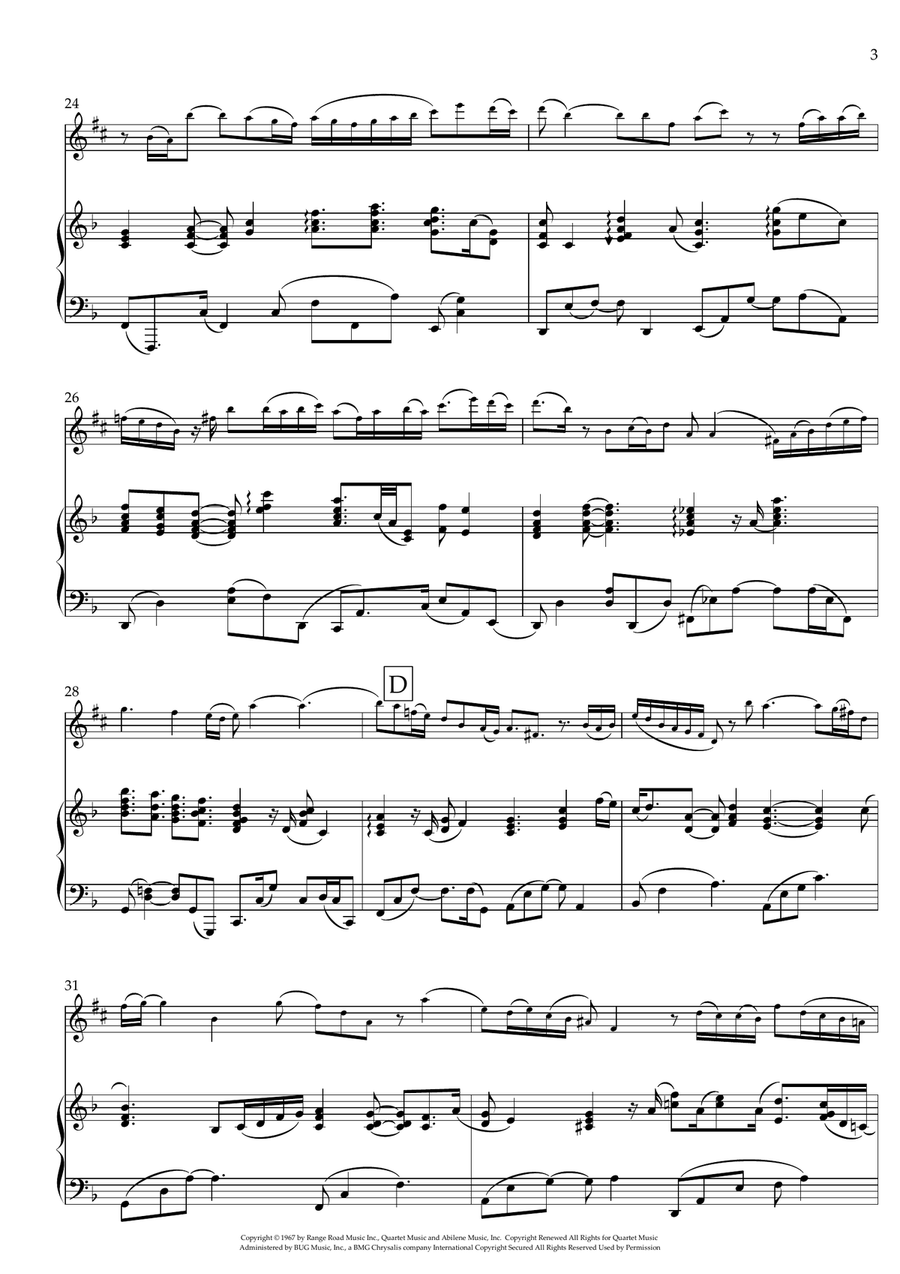 What A Wonderful World Alto Saxophone scores gallery preview page 3