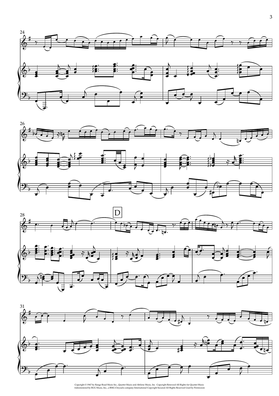 What A Wonderful World B-Flat Clarinet scores gallery preview page 3