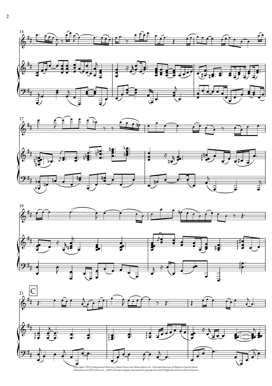 What A Wonderful World Flute scores gallery preview page 2
