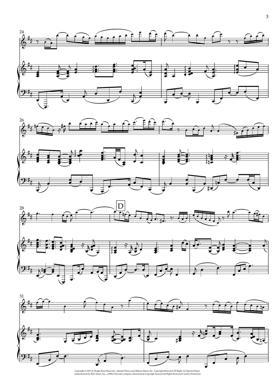 What A Wonderful World Flute scores gallery preview page 3