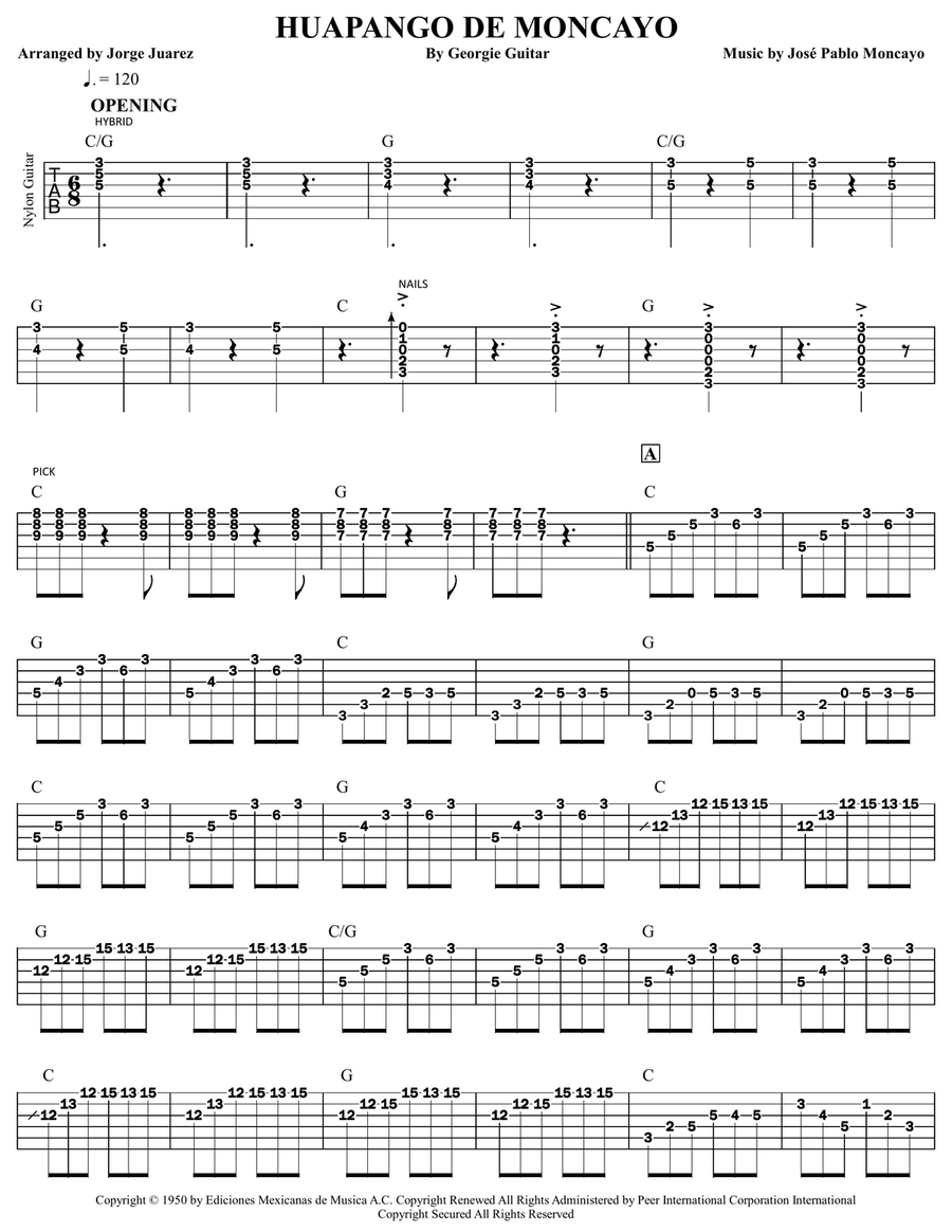 Huapango Huapango Acoustic Guitar scores gallery preview page 1